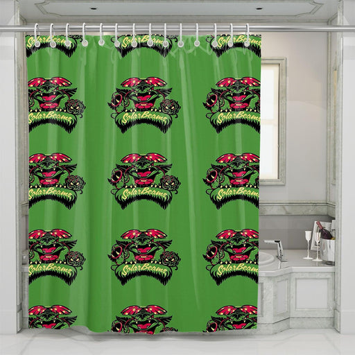 solar beams character species shower curtains