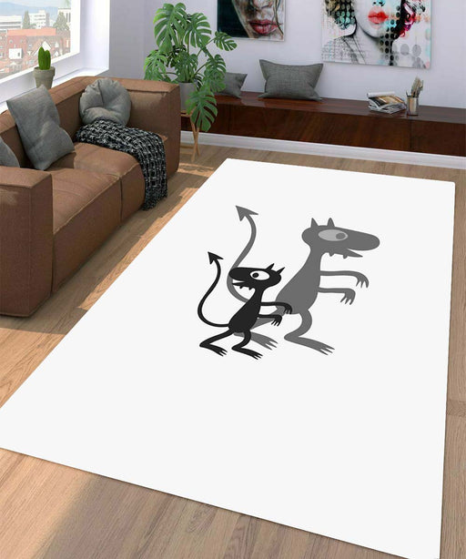 silhouette and shadow disenchantment Living room carpet rugs