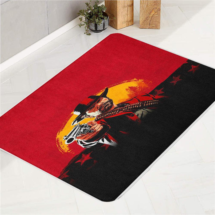 style of western red dead redemption 2 bath rugs