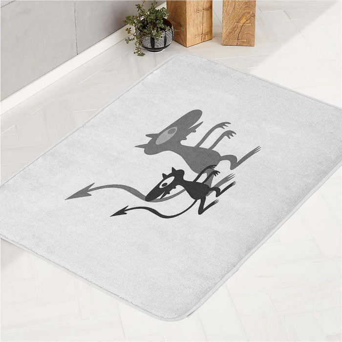 silhouette and shadow disenchantment bath rugs