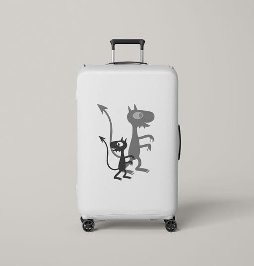 silhouette and shadow disenchantment Luggage Covers | Suitcase