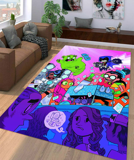 teen titans cartoon Living room carpet rugs