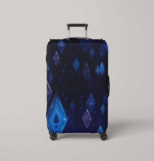 sparkle ice power of elsa frozen Luggage Cover | suitcase