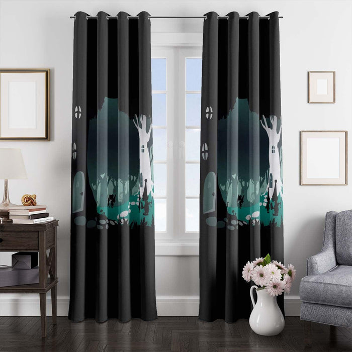 silhouette place disenchantment window Curtain