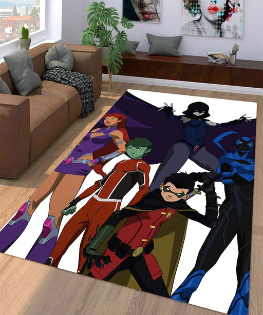 teen titans characters Living room carpet rugs