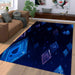 sparkle ice power of elsa frozen Living room carpet rugs