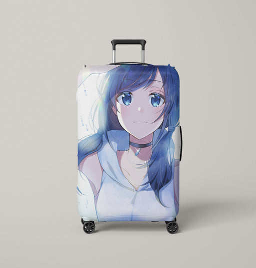 simple smile from hina amano tenki no ko Luggage Covers | Suitcase