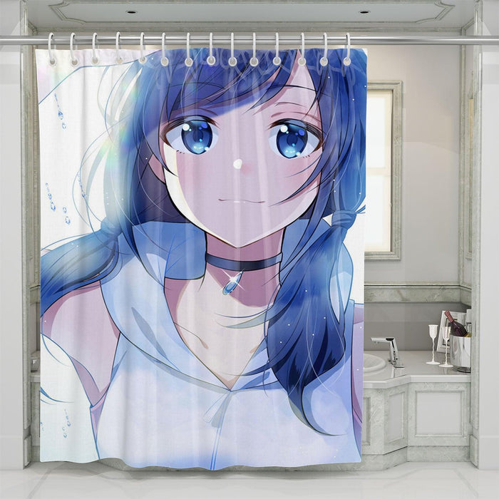 simple smile from hina amano tenki no ko shower curtains