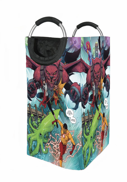 teen titans comic Laundry Hamper | Laundry Basket