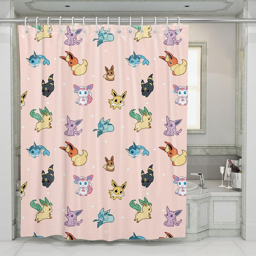 species of pokemon shower curtains