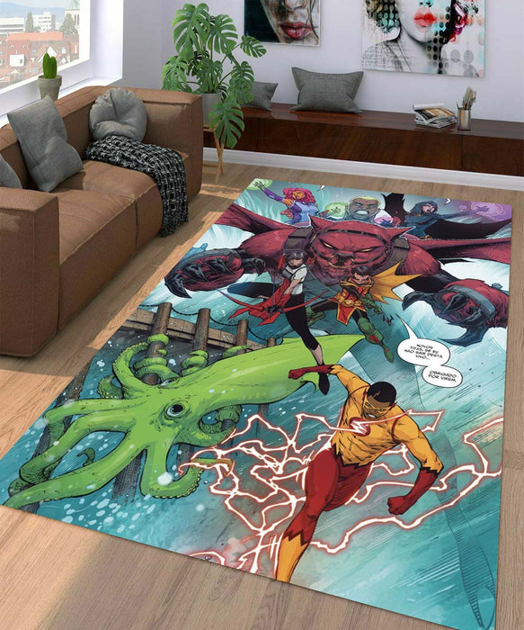 teen titans comic Living room carpet rugs