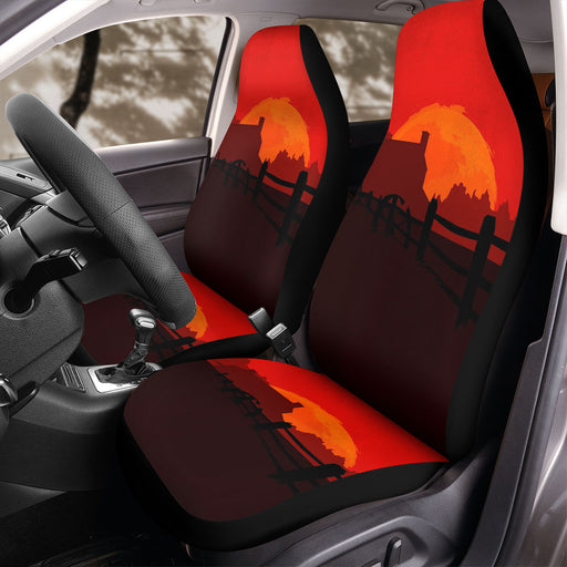 sunset from video game rockstar Car Seat Covers