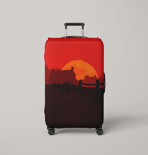 sunset from video game rockstar Luggage Covers | Suitcase