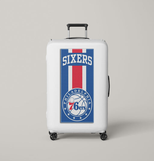 sixes philadelphia 76ers blue red Luggage Covers | Suitcase