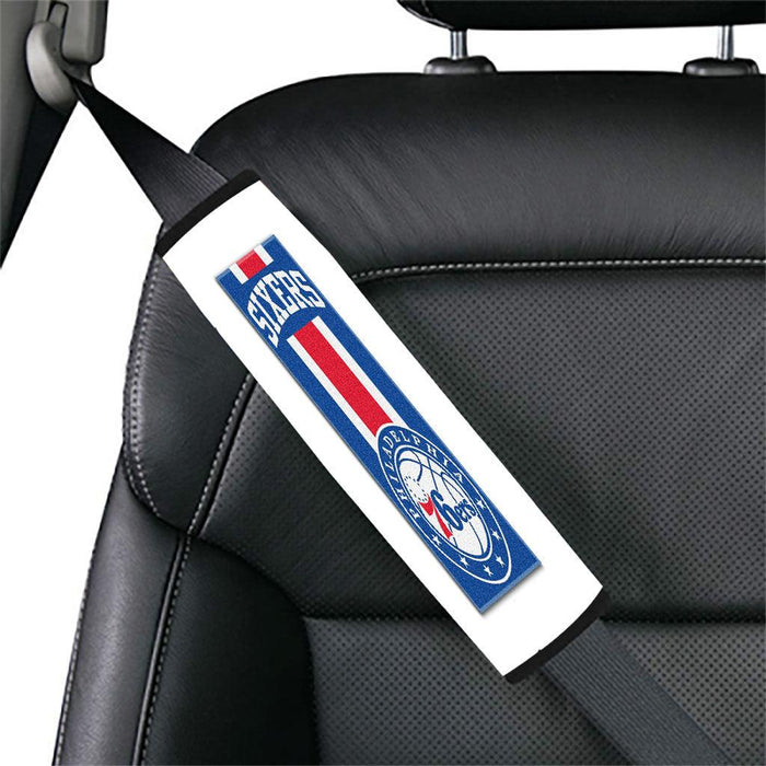 sixes philadelphia 76ers blue red Car seat belt cover - Grovycase