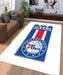 sixes philadelphia 76ers blue red Living room carpet rugs