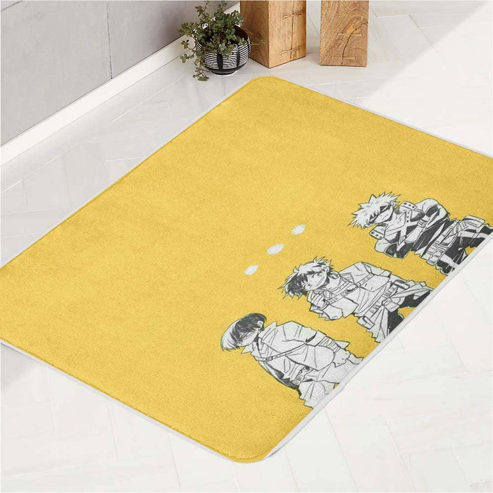 sketch of my hero academia bath rugs