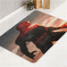 sunset spiderman with bodysuit far from home bath rugs