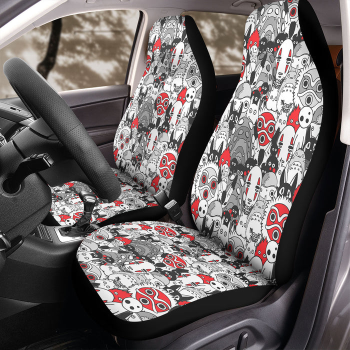 spirited awaw mask ghibli Car Seat Covers