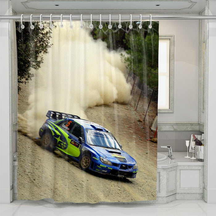 skill of car racing championship shower curtains