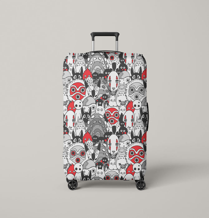 spirited awaw mask ghibli Luggage Cover | suitcase