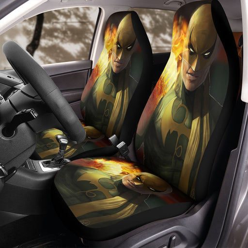 super hero iron fist art Car Seat Covers