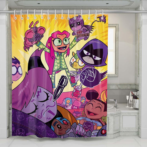 teen titans tone shower curtains