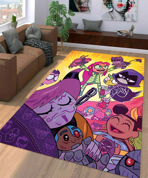 teen titans tone Living room carpet rugs