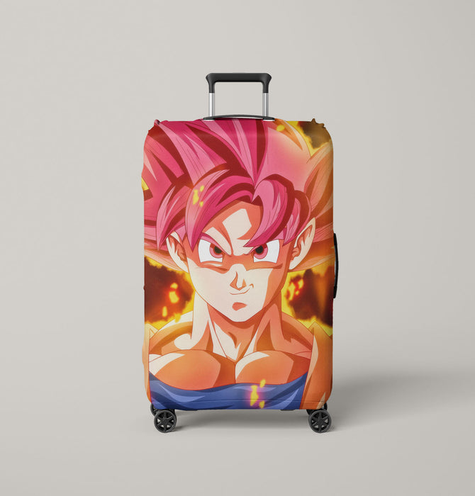 super saiyan god goku Luggage Covers | Suitcase