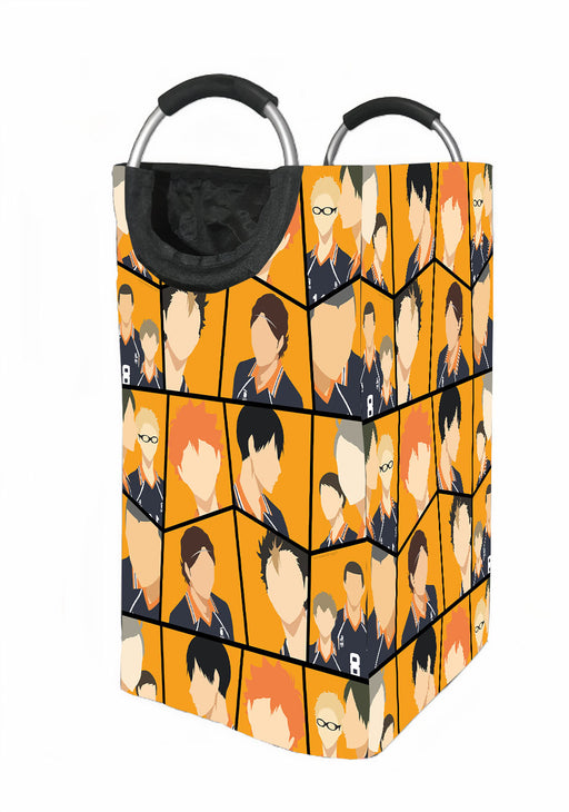 squad of karasuno volley team haikyuu Laundry Hamper | Laundry Basket