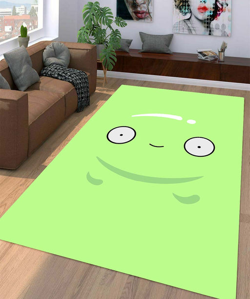 skin face mooncake final space Living room carpet rugs