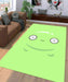 skin face mooncake final space Living room carpet rugs