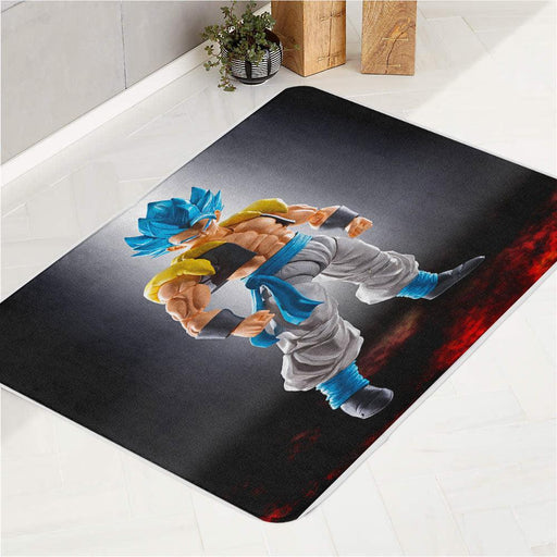 super saiyan gogeta dragon ball bath rugs