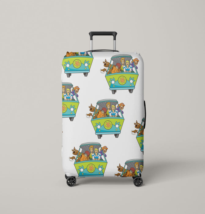 squad of scooby doo horror animation Luggage Cover | suitcase