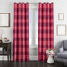 square pink cotton window Curtain