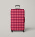 square pink cotton Luggage Cover | suitcase