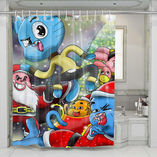 the amazing world of gumball 3d painting shower curtains