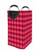 square pink cotton Laundry Hamper | Laundry Basket