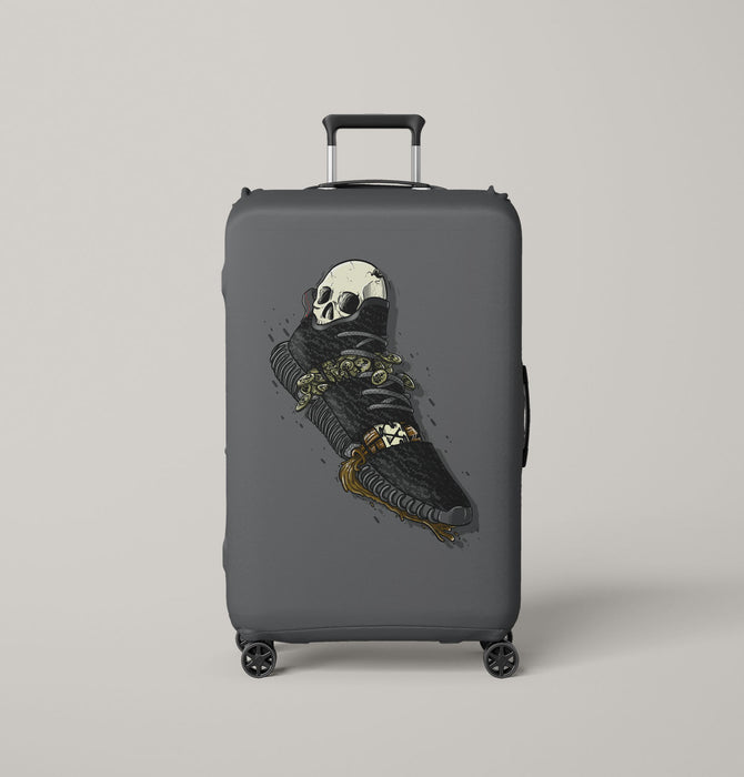 skull and yeezy hypebeast Luggage Covers | Suitcase