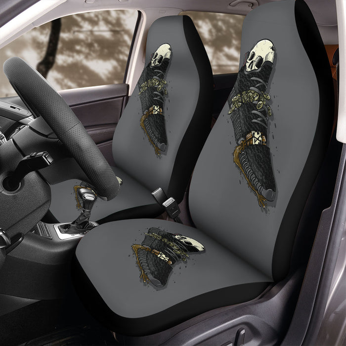 skull and yeezy hypebeast Car Seat Covers