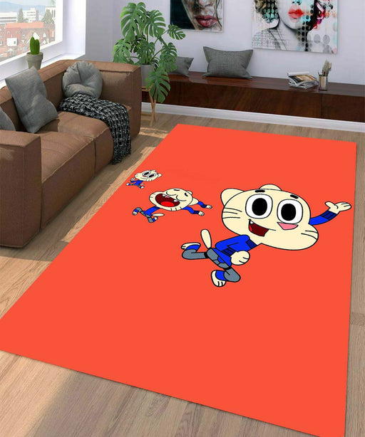 the amazing world of gumball action Living room carpet rugs