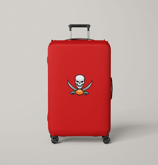 skull tampa bay buccaneers football Luggage Covers | Suitcase