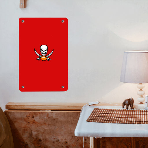 skull tampa bay buccaneers football Poster Metal print wall art