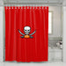 skull tampa bay buccaneers football shower curtains