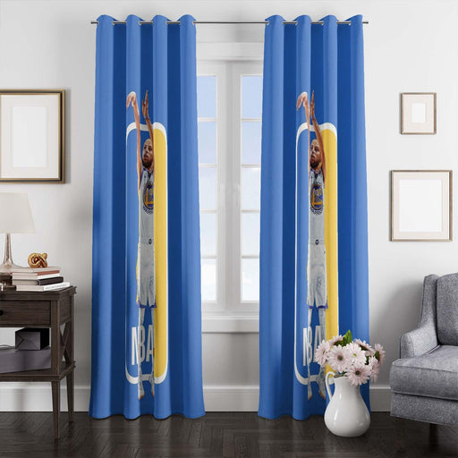 slam dunk nba logo player window Curtain