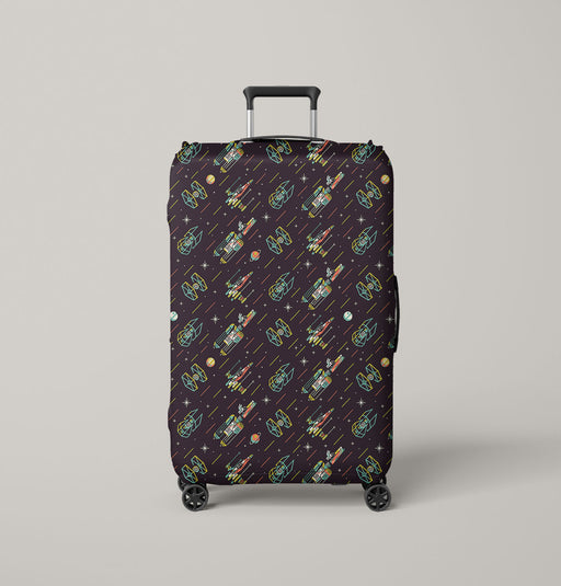 star wars spaceship retro Luggage Cover | suitcase