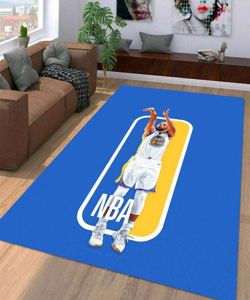 slam dunk nba logo player Living room carpet rugs