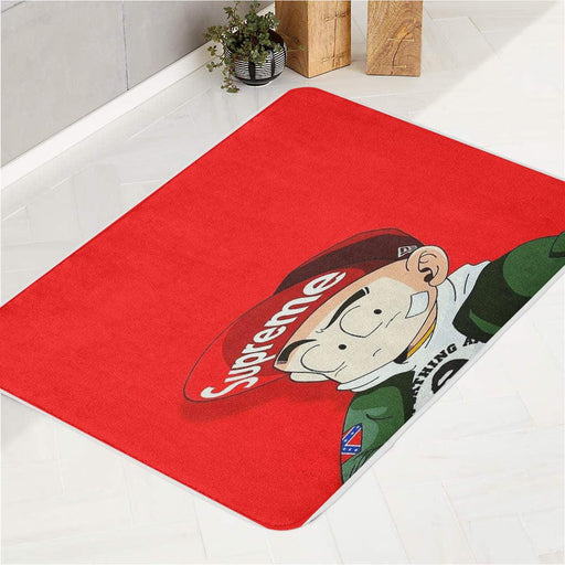 supreme krillin bathing ape bath rugs