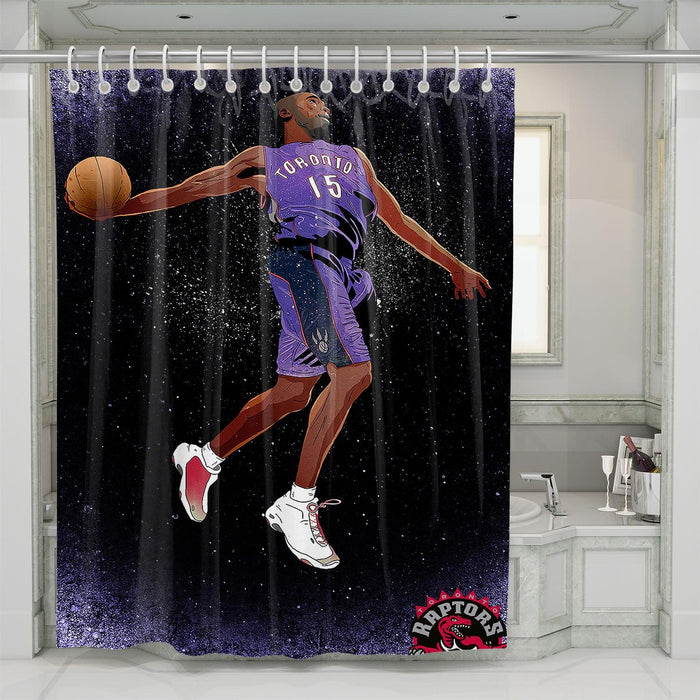 slam dunk raptors shower curtains