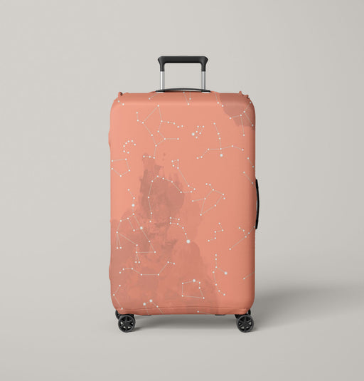 stars zodiac of moon connect the dots Luggage Cover | suitcase